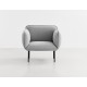 Fauteuil Nakki tissu Remix 2, 123, Grey