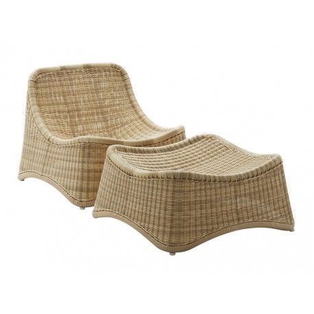 Chaise longue et repose-pied Chill Nanna Ditzel Sika Design