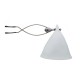 Lampe cornette à pincer porcelaine
