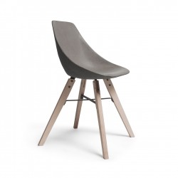 Chaise d'Hauteville pieds bois LYON BETON