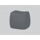 Pouf Yam NORTHERN tissu gris Brusvik 05