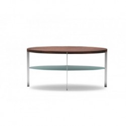 table basse Link étagère verre