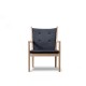 Fauteuil 1788 chêne savonné tissu Rime 791