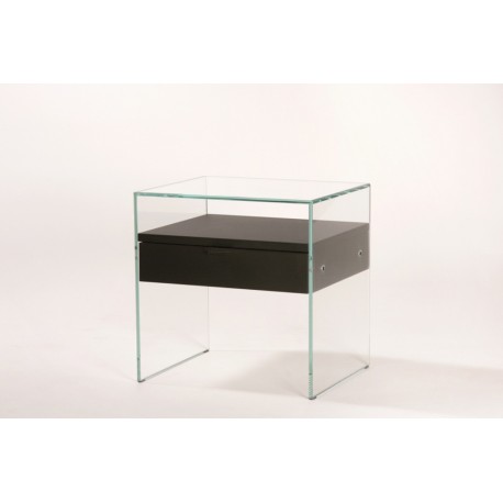 Table de chevet Zen en verre ADENTRO