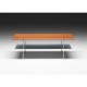 Table basse rectangulaire Link étagère verre NAVER