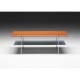 Table basse rectangulaire Link étagère verre NAVER