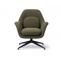 Fauteuil Swoon "petit" base métal