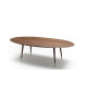 Table ovale extensible Point noyer
