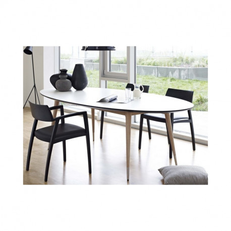 Table ovale extensible PARATI - L'INATELIER Design & Artisanat Français