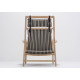 Lounge chair Dedo cuir Dakar black