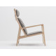 Lounge chair Dedo cuir Dakar grey