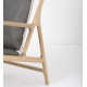 Lounge chair Dedo cuir Dakar grey