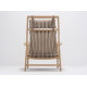 Lounge chair Dedo cuir Dakar stone