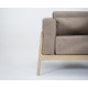 Fauteuil Fawn cuir Dakar stone