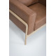 Fauteuil Fawn cuir Dakar whisky