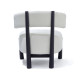 Fauteuil Dalya tissu Mario Sartori Orsetto 1/1