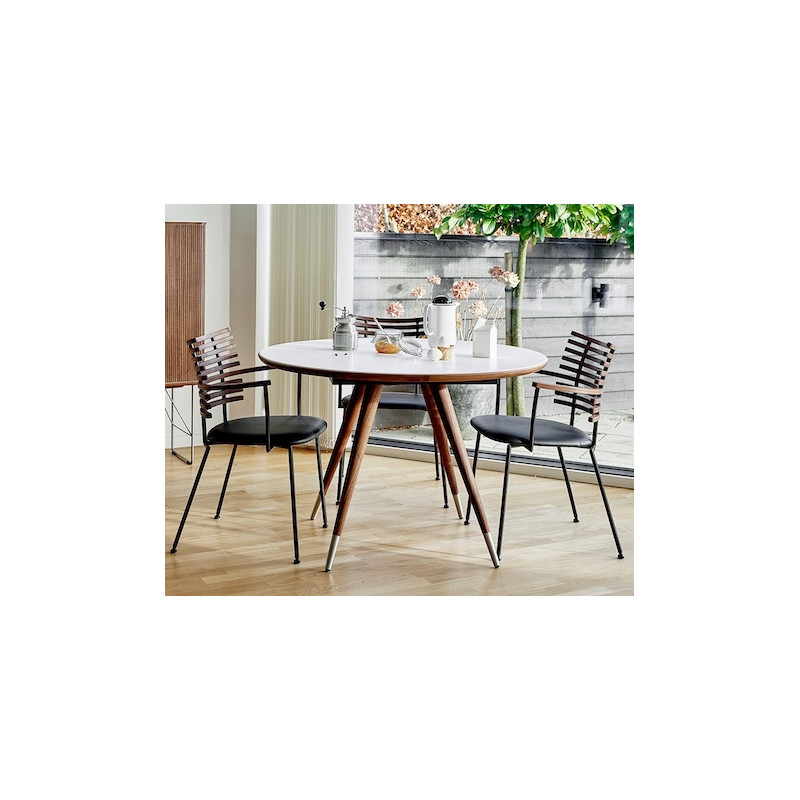 Table de repas ronde extensible Edge 110 cm NAVER