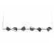 Suspension rail Tam-Tam 6 abat-jours gris-brun