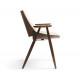 Fauteuil Shell pieds bois REX KRALJ