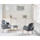 Fauteuil Dost pieds bois PUIK
