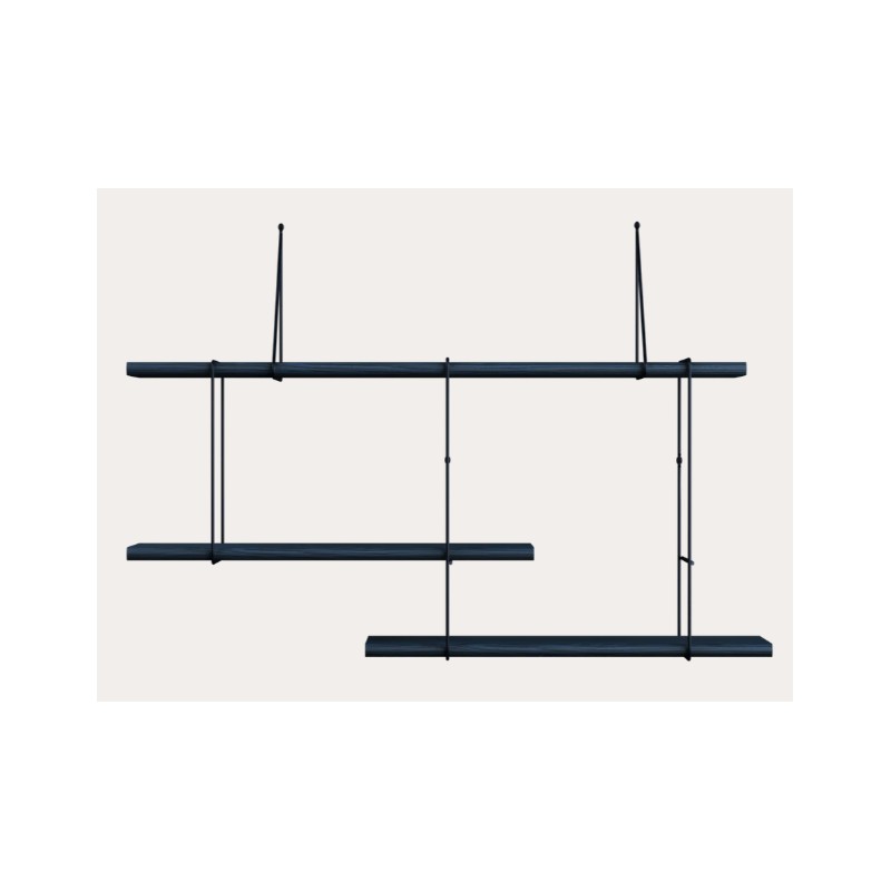 Etagère link regalsystem 2 black black Studio Hausen - Mobilier