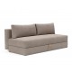 Canapé convertible Osvald tissu Cordufine beige 318