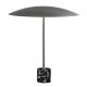 Lampe à poser Drums étain, marbre noir