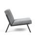 Chaise Vikko tissu Twist granite 565