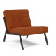 Chaise Vikko tissu Corduroy orange brûlée 595