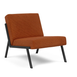 Chaise Vikko tissu Corduroy orange brûlée 595