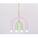 Suspension C1 rose - vert pistache