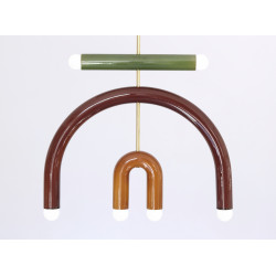 Suspension F3 TRN vert + brun + ocre