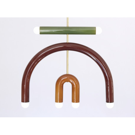 Suspension F3 TRN vert + brun + ocre