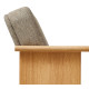 Fauteuil lounge Block chêne naturel, tissu Kvadrat Hallingdal 0227