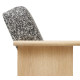 Fauteuil lounge Block chêne huilé blanchi, tissu Kvadrat Zero 0004