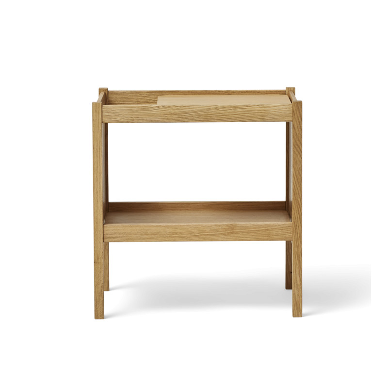 Petite table d'appoint ou guéridon BOSS-H35 structure et plateau en bois de  hêtre