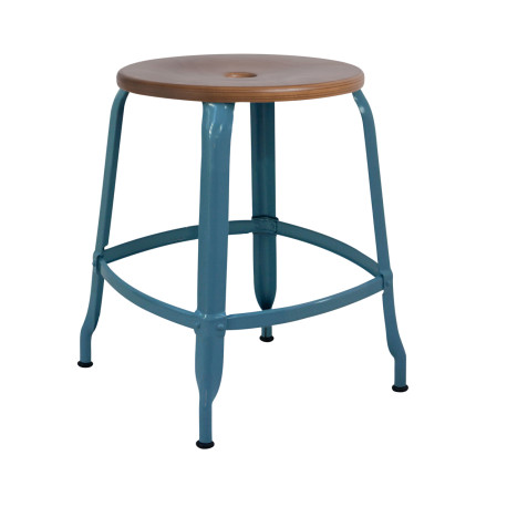 Tabouret bois et métal 45 NICOLLE