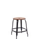 Tabouret bois et métal 45 NICOLLE
