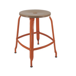 Tabouret bois et métal 45 NICOLLE