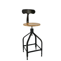 Chaise bois et métal réglable Dessinateur 65/80 NICOLLE