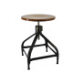 Tabouret bois et métal réglable Dactylo 45-60 NICOLLE