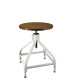 Tabouret bois et métal réglable Dactylo 45-60 NICOLLE