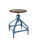 Tabouret bois et métal réglable Dactylo 45-60 NICOLLE