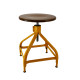 Tabouret bois et métal réglable Dactylo 45-60 NICOLLE