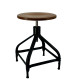 Tabouret bois et métal réglable Dactylo 45-60 NICOLLE
