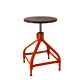 Tabouret bois et métal réglable Dactylo 45-60 NICOLLE