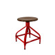 Tabouret bois et métal réglable Dactylo 45-60 NICOLLE