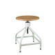 Tabouret bois et métal réglable Dactylo 45-60 NICOLLE