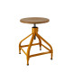 Tabouret bois et métal réglable Dactylo 45-60 NICOLLE