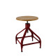 Tabouret bois et métal réglable Dactylo 45-60 NICOLLE